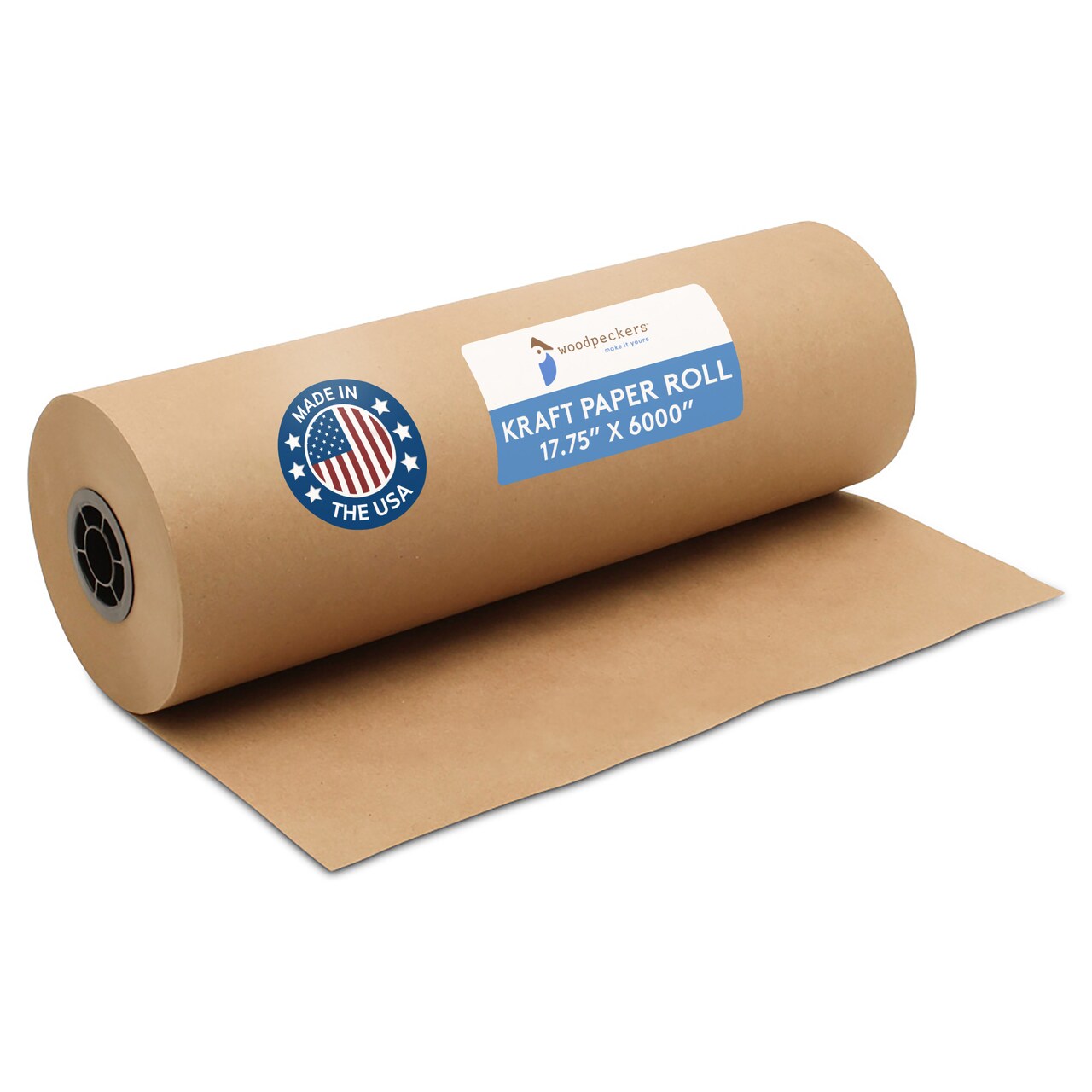 Jumbo Brown Craft Paper Roll, Multiple Sizes, for Gift Wrap| Woodpeckers
